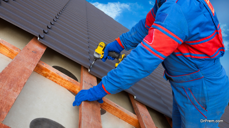 住宅屋顶维修或安装