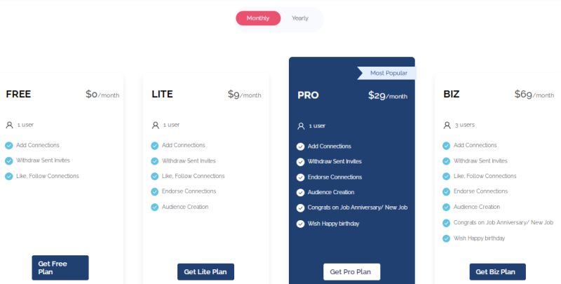 LinkHelp定价计划